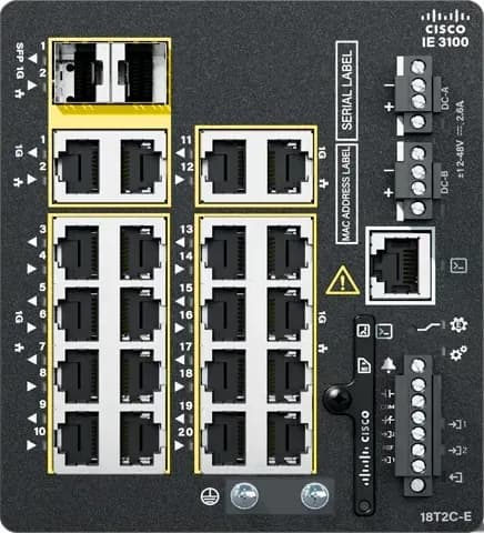 Cisco IE-3100-18T2C-E switch công nghiệp DIN-rail 20 cổng Gigabit