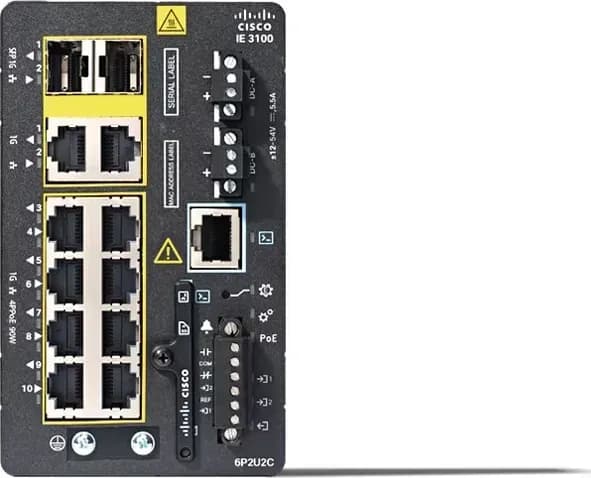 Cisco Catalyst IE-3100-6P2U2C-E mặt trước