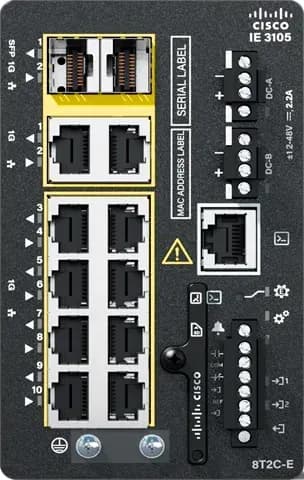 Cisco IE-3105-8T2C-E switch công nghiệp DIN-rail 10 cổng L2NAT