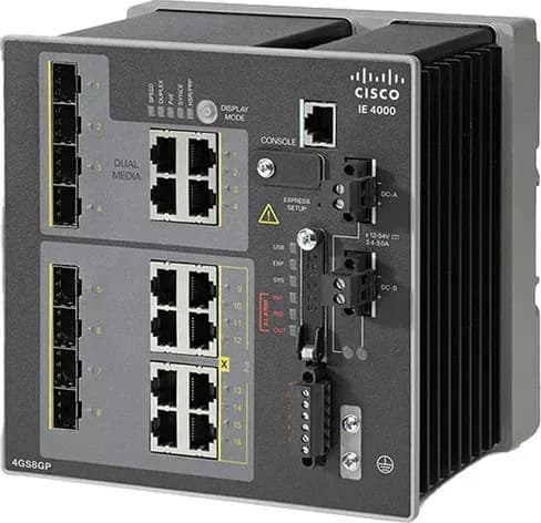 Cisco IE-4000-4GS8GP4G-E switch công nghiệp 8 PoE+, 4 SFP GE (EoS)