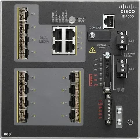 Cisco IE-4000-8GS4G-E switch công nghiệp 8 cổng SFP GE + 4 uplink GE (EoS)
