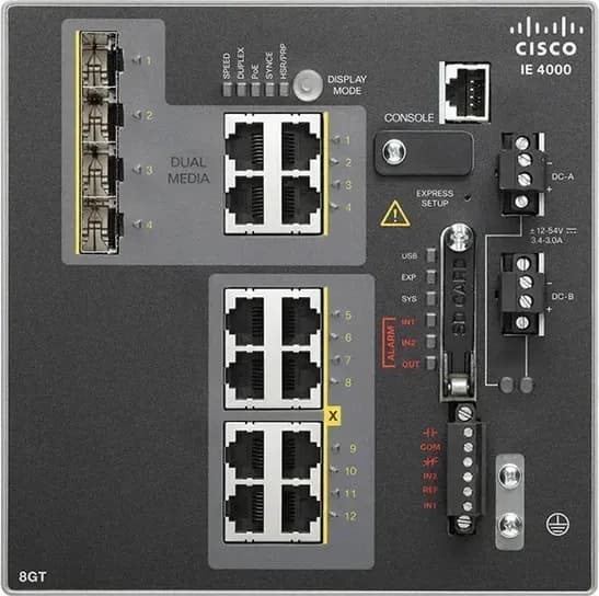 Cisco IE-4000-8GT4G-E mặt trước