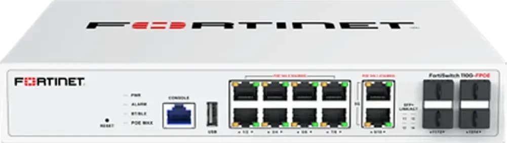 Fortinet FS-110G-FPOE mặt trước