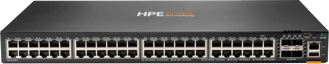 HPE JL667A switch Aruba CX 6300F Layer 3 48 cổng 1GbE 4 cổng 50G SFP56