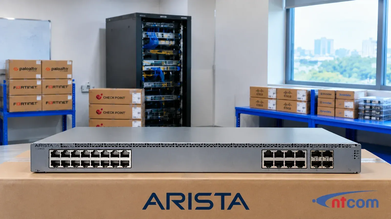 Arista CCS-720XP-24ZY4-F tại văn phòng NTCOM (ảnh minh hoạ)