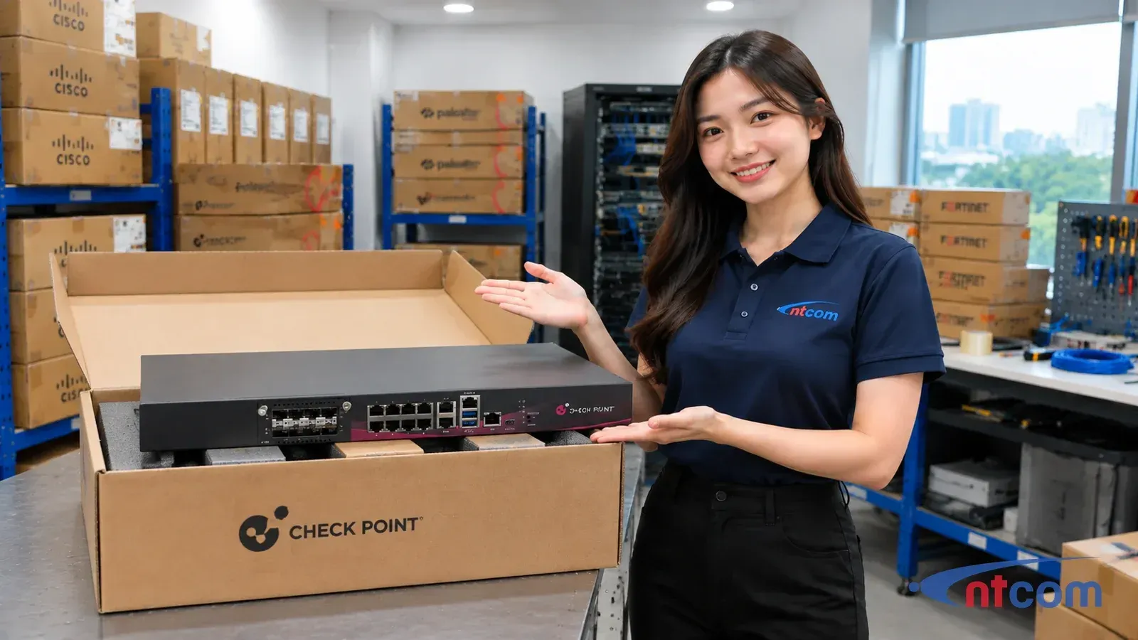 Check Point CPAP-SG9100-SNBT tại văn phòng NTCOM (ảnh minh hoạ)