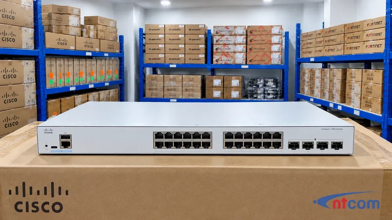 Cisco C1300-24T-4G tại văn phòng NTCOM (ảnh minh hoạ)