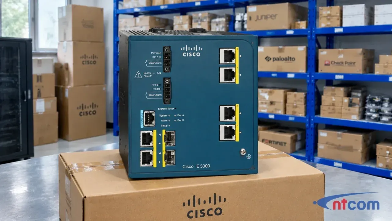 Cisco IE-3000-4TC tại văn phòng NTCOM (ảnh minh hoạ)