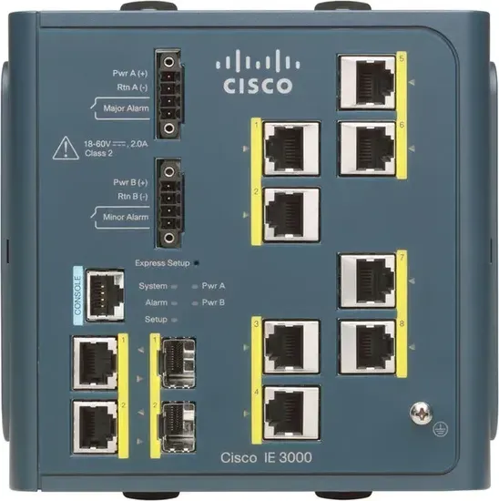 Cisco IE-3000-8TC-E mặt trước