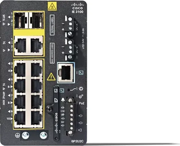 Cisco Catalyst IE-3100-6P2U2C-E mặt trước