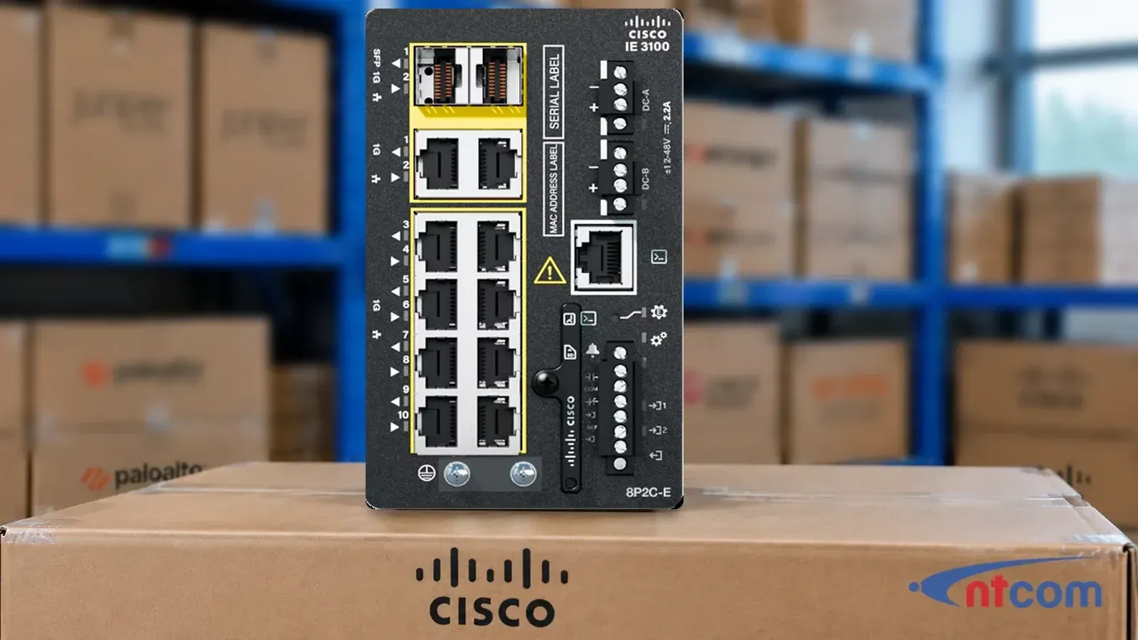 Cisco IE-3100-8P2C-E tại văn phòng NTCOM (ảnh minh hoạ)