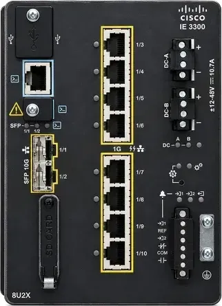 Cisco Catalyst IE-3300-8U2X-E mặt trước