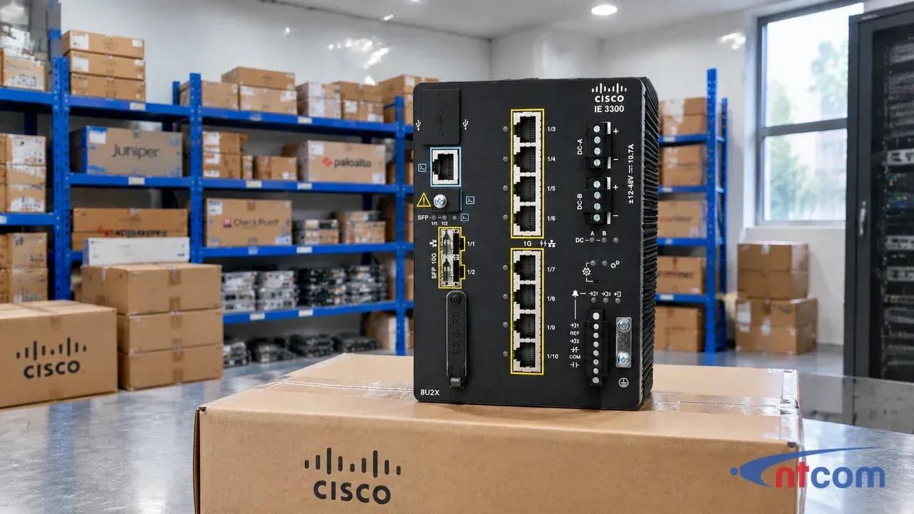 Cisco IE-3300-8U2X-E tại văn phòng NTCOM (ảnh minh hoạ)