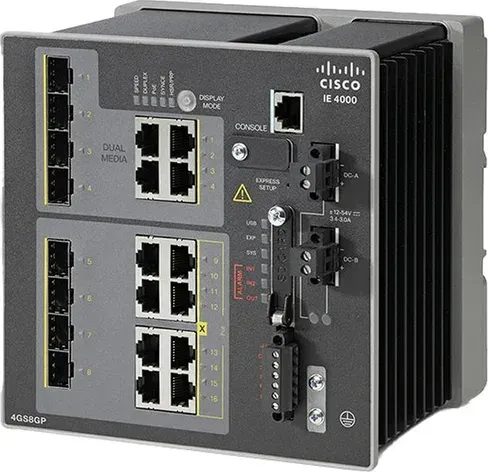 Cisco IE-4000-4GS8GP4G-E mặt trước