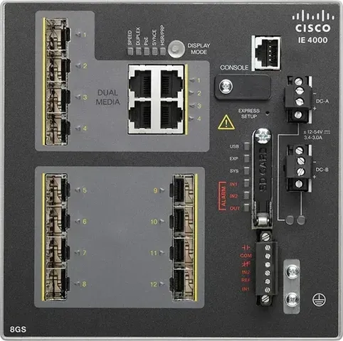 Cisco IE-4000-8GS4G-E mặt trước