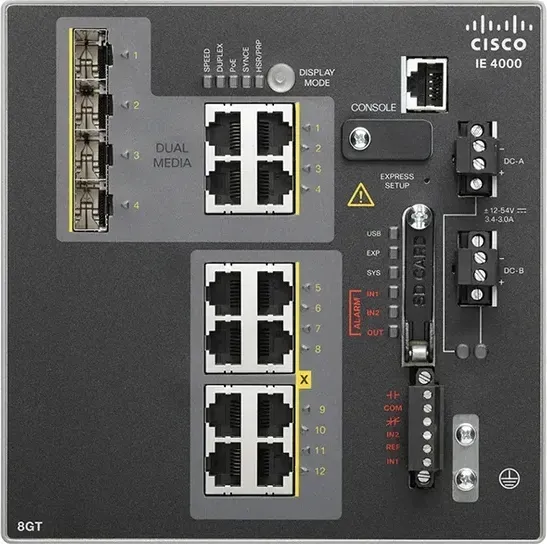 Cisco IE-4000-8GT4G-E mặt trước