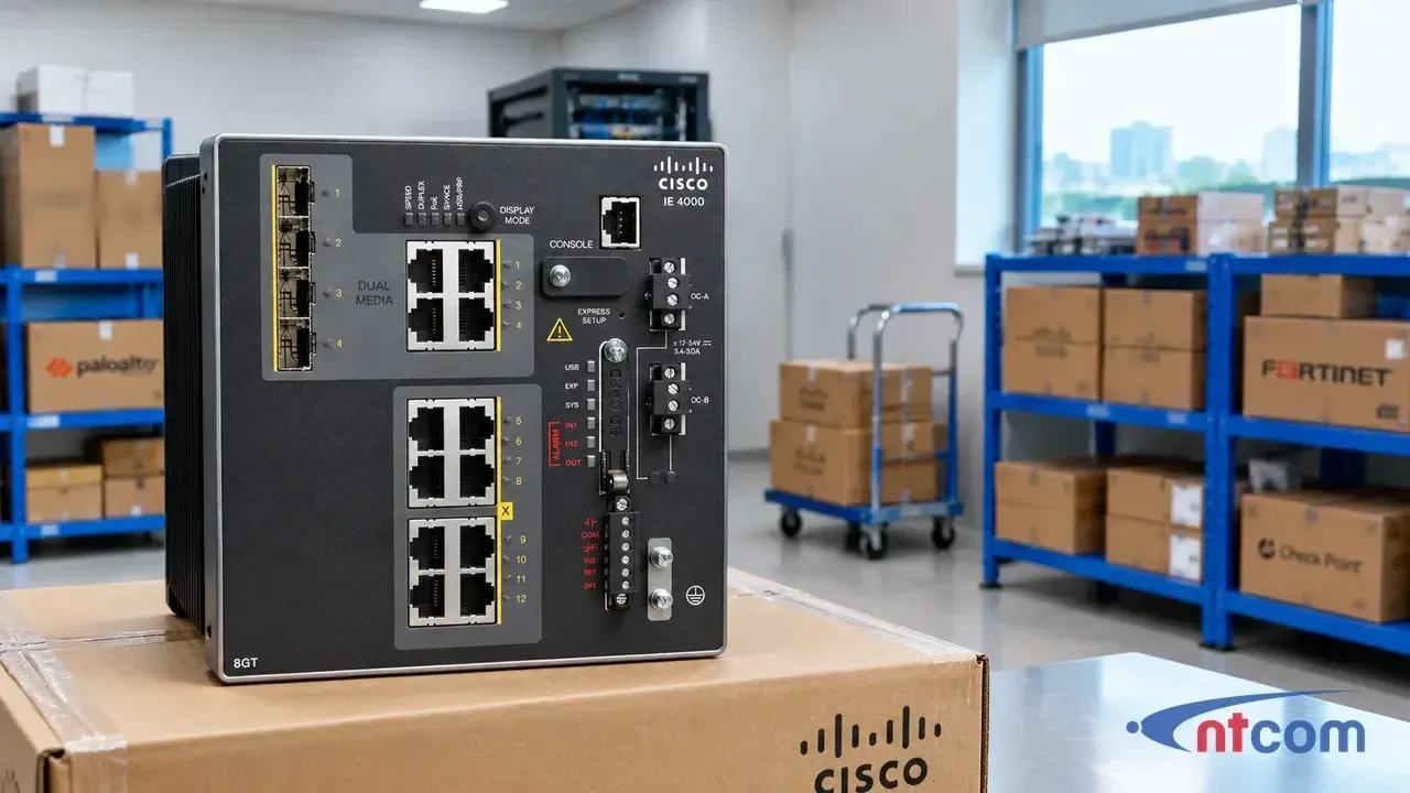 Cisco IE-4000-8GT4G-E tại văn phòng NTCOM (ảnh minh hoạ)