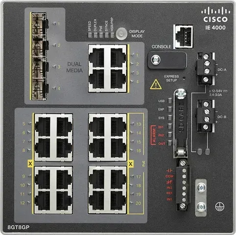 Cisco IE-4000-8GT8GP4G-E mặt trước
