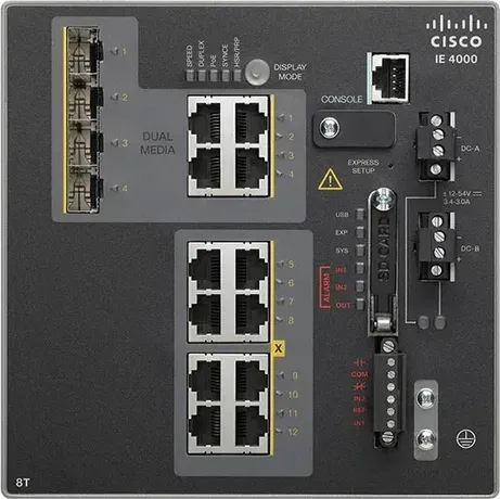 Cisco IE-4000-8T4G-E mặt trước