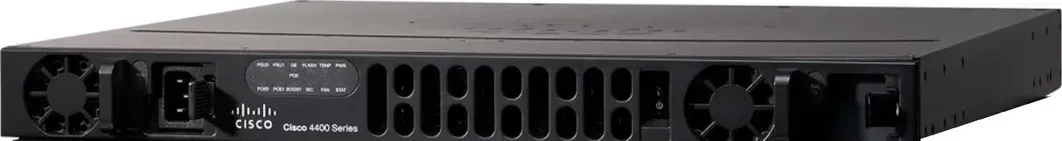 Cisco ISR4431/K9 mặt trước (mặt bezel, hai bộ nguồn)