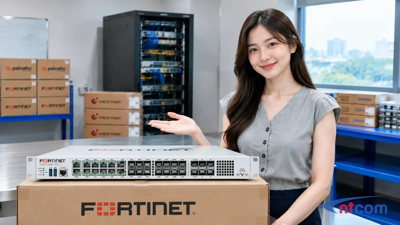 Fortinet FG-700G tại văn phòng NTCOM (ảnh minh hoạ)