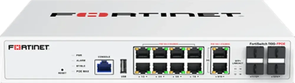 Fortinet FS-110G-FPOE mặt trước