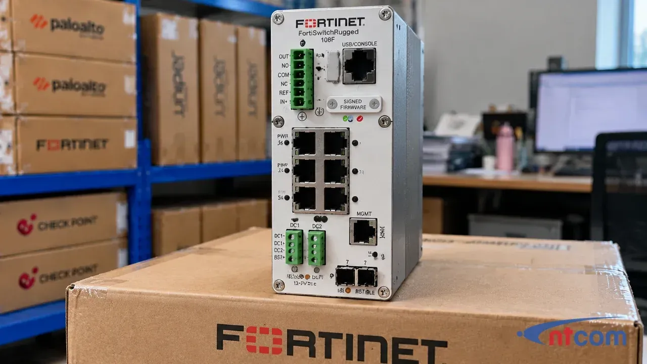 Fortinet FSR-108F tại văn phòng NTCOM (ảnh minh hoạ)