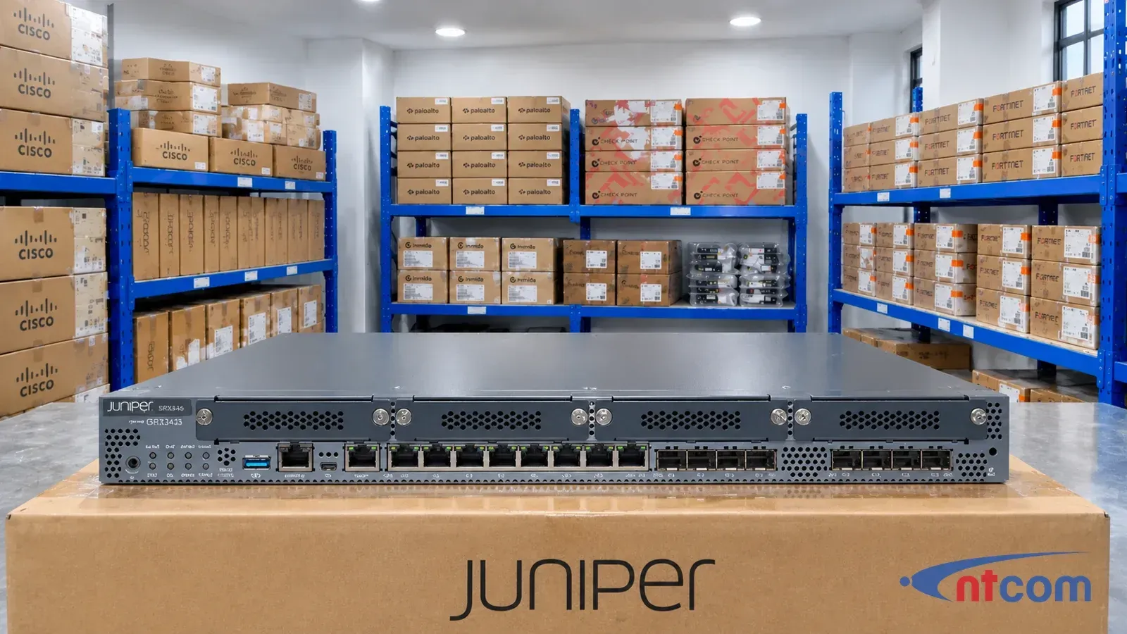 Juniper SRX345 tại kho NTCOM (ảnh minh hoạ)