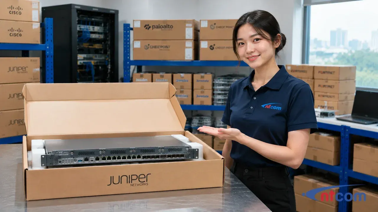 Juniper SRX345 tại văn phòng NTCOM (ảnh minh hoạ)