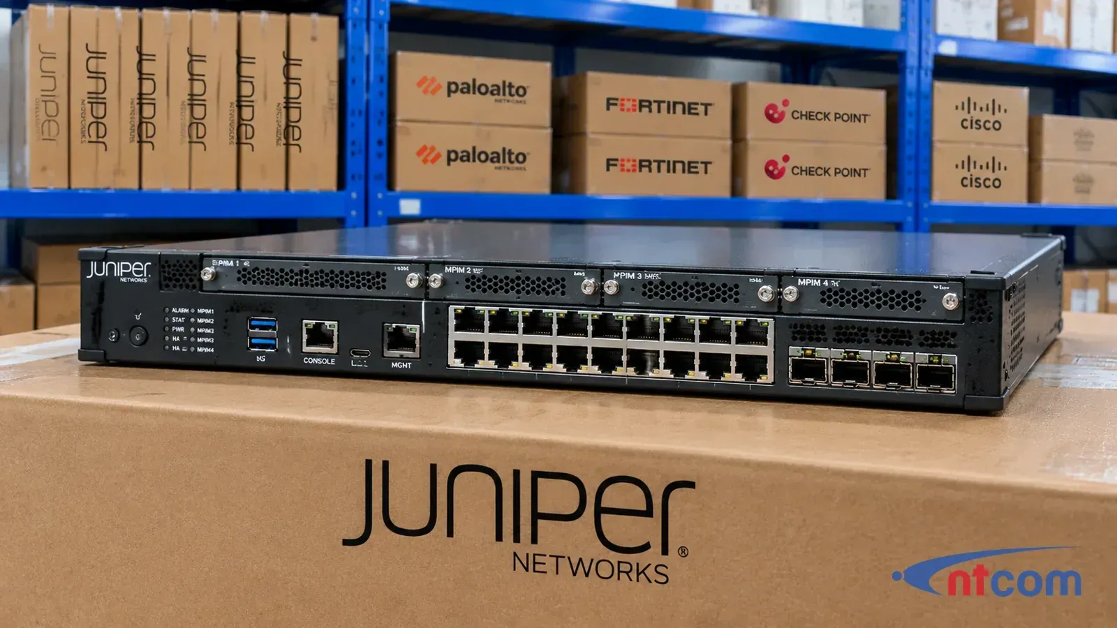 Juniper SRX380 tại kho NTCOM (ảnh minh hoạ)