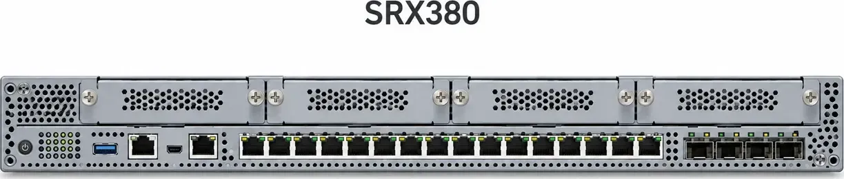 Hình vector mặt trước Juniper SRX380 (ảnh minh hoạ)