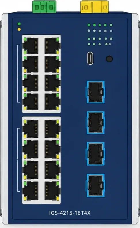 Hình vector mặt trước PLANET IGS-4215-16T4X (ảnh minh hoạ)